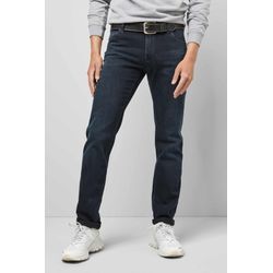 5-Pocket-Jeans MEYER "M5 Regular", Herren, Gr. 36, Länge 36, blau (dunkelblau), 98% Baumwolle;2% Elasthan, unifarben, Basic, regular fit lang, Jeans, im Five Pocket Style