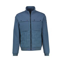 Steppjacke LERROS "LERROS Sportiver Blouson, gesteppt", Herren, Gr. L, crispy blau, 100% Polyester, Langarm, Jacken, Wasser- und windabweisend, atmungsaktiv