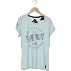 Superdry Damen T-Shirt, hellblau, Gr. 38