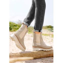 ELBSAND Chelseaboots beige Gr. 39 für Damen. Nachhaltig.