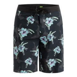 Boardshorts QUIKSILVER "Everyday Straight 20"", Herren, Gr. 28(XS), schwarz fallen blossom, [Hauptstoff] 100% Polyester, Hosen