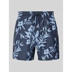 Regular Fit Badeshorts mit Label-Stitching