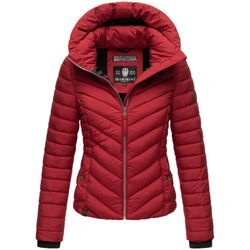 Steppjacke MARIKOO "Kagomee", Damen, Gr. S (36), rot (dunkelrot), 100% Polyester, Jacken, mit großer Kapuze