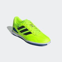 Fußballschuh ADIDAS PERFORMANCE "SUPER SALA COMPETITION III IN", Gr. 41, grün (lucid lemon, core schwarz, cloud weiß), Synthetik, Textil, sportlich, Schuhe