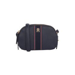 Umhängetasche TOMMY HILFIGER "TH LEGACY CAMERA BAG", Damen, Gr. B/H/T: 22cm x 13cm x 6cm, blau (space blau), Lederimitat, Taschen, Reise, Freizeittasche, Damen Mini Bag mit Umhängeriemen