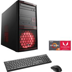 CSL Gaming-PC "Sprint V8732", rot, Microsoft Windows 11 Home (64 Bit), 16 GB RAM 1000 GB SSD, Computer