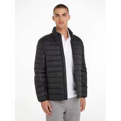 Steppjacke CALVIN KLEIN "Side Logo", Herren, Gr. S, schwarz, Obermaterial: 100% Polyester, casual, normal, Langarm, Jacken, ohne Daune