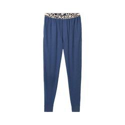 TOM TAILOR Herren Pyjamahose in Melange-Optik, blau, Meliert, Gr. 48