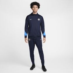 FC Chelsea Strike Nike Dri-FIT Fußball-Trainingsanzug aus Strickmaterial mit Kapuze für Herren - Blau