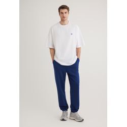 Jogginghose MAVI "SWEATPANTS", Herren, Gr. L, US, blau (blau depths), 80% Baumwolle, 20% Polyester, sportlich, regular fit lang, Hosen, Sportliche Hose