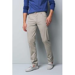 Chinos MEYER "M5 Slim", Herren, Gr. 34, Länge 36, grau (stein), 97% Baumwolle;3% Elasthan, unifarben, slim fit lang, Hosen, aus Bio-Baumwolle