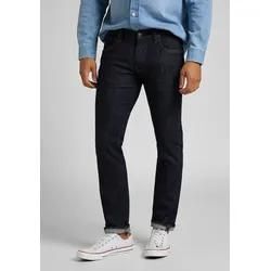 Regular-fit-Jeans LEE "DAREN ZIP FLY", Herren, Gr. 42, Länge 32, blau (rinse), Denim/Jeans, Obermaterial: 90% Baumwolle, 8% Elastomultiester, 2% Elasthan, casual, regular fit lang, Jeans