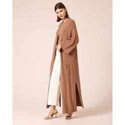 Longcardigan mit Seitenschlitzen