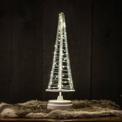 Baum Santa's Tree, Draht silber, Höhe 33,5 cm