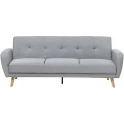 3 Sitzer Sofa FLORLI Hellgrau