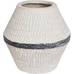 Blumenvase ARUNCUS Keramik 30 cm Beige