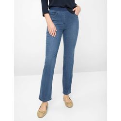 Bequeme Jeans RAPHAELA BY BRAX "Style PAMINA FUN", Damen, Gr. 40K (20), Kurzgrößen, blau, 50% Baumwolle, 40% Lyocell, 7% Elastomultiester, 3% Elasthan, Jeans