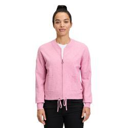 Strickjacke BETTY & CO "Betty & Co Strick-Cardigan mit Reißverschluss", Damen, Gr. 38, rosa (rose melange), Strick, Obermaterial: 50% Viskose, 27% Polyamid, 23% Polyester., casual, lässig geschnitten normal, Langarm, Strickjacken, Struktur