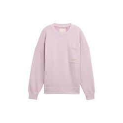 TOM TAILOR Jungen Oversize Sweatshirt mit Brusttasche, rosa, Uni, Gr. 152