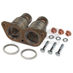 HJS Reparaturrohr, Katalysator Flexrohr, Abgasanlage Katalysator,Flexrohr, vorne Ø55mm 55mm für BMW (7.568.058) (18.30.7.567.692) (7.574.917) 83 00 83