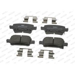 FERODO Bremsbelagsatz, Scheibenbremse PREMIER ECO FRICTION hinten rechts links mit Zubehör für VAUXHALL OPEL CHEVROLET 39037199 13454674 FDB4938