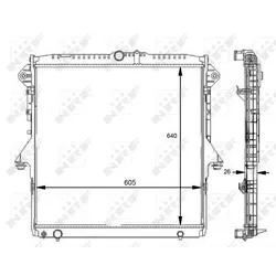 NRF Kühler, Motorkühlung für FORD 1726087 1735294 AB398005CD 59074