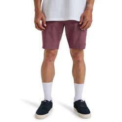 2-in-1-Shorts BILLABONG "Crossfire Mid", Herren, Gr. 28(XS), lila (plum), 64% Polyester, 22% Baumwolle, 8% Elasthan, 6% Polyamid, Hosen