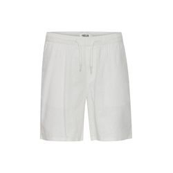 Shorts SOLID "Shorts SDAurelius", Herren, Gr. L, N-Gr, weiß (sanftes weiß), Obermaterial: 58% Leinen LI. 42% Viskose LENZING ECOVERO CV LenzEcov., casual, regular fit normal, Hosen