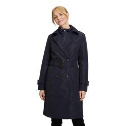 Trenchcoat BETTY BARCLAY "Betty Barclay 4 in 1 Jacke mit Funktion", Damen, Gr. 36, blau (dunkelblau), Obermaterial: 100% Polyester. Futter: 100% Polyester. Füllung: 100% Polyester., feminin, figurumspielend normal, Langarm, Mäntel