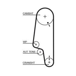 GATES Zahnriemen PowerGrip® schwarz für VW SEAT 030109119M 030109119S 030109119AG 5427XS