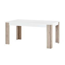 Esstisch La Vita - weiß - 90 cm - 76 cm - 90 cm - Sconto