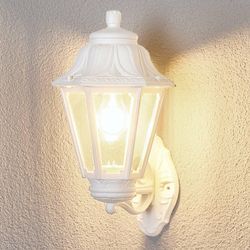 LED-Außenwandlampe Bisso Anna E27 weiß