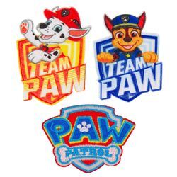 Mono-Quick Applikationen "Paw Patrol", Größe: 4,6–7 cm, Inhalt: 3 Stück