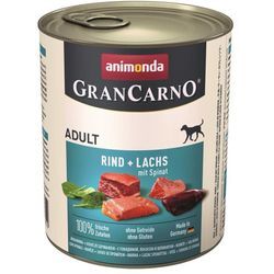 Animonda GranCarno Adult Rind, Lachs & Spinat 6 x 800g Hundefutter