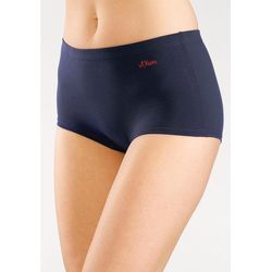 S.OLIVER Panty blaufarben Gr. 32/34 (S) für Damen. Mit Logodruck. Körpernah. Nachhaltig.