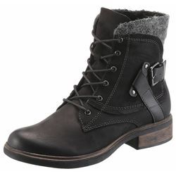 Tamaris Schnürboots, schwarz, Gr.38