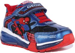 Geox J Bayonce Kinder Lights Up Spiderman Trainer in marineblaurot Größe UK 7 - 3