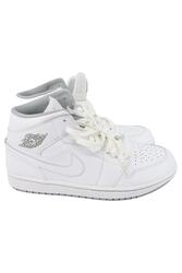 NIKE Air Jordan 1 Mid Weiß Herren Sneaker Sportschuhe Gr. 44,5